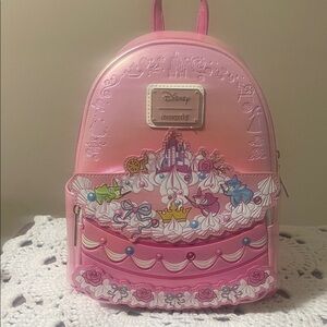 Loungefly Disney Sleeping Beauty Auroa Wedding Cake Bag/Backpack NWT